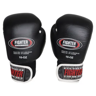 Gants de boxe (Noir) de Fighter
