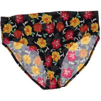 Bikiniunderdel (Sort, Flerfarvet) fra Ulla Popken Elastan, Polyamid
