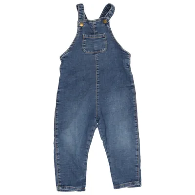 Hängselbyxor (Blå) från Lindex Baby Bomull