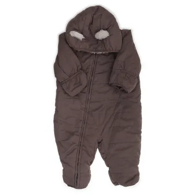 Overall (Bruin) van Lindex Newborn Katoen, Polyamide, Polyester