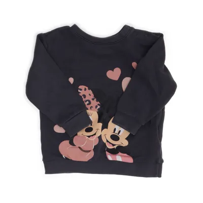 Collegetröja (Grå, Rosa) från Disney Baby Bomull, Polyester
