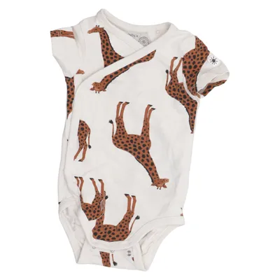 Body (Blanc, Marron) de Lindex Baby Coton, Élasthane