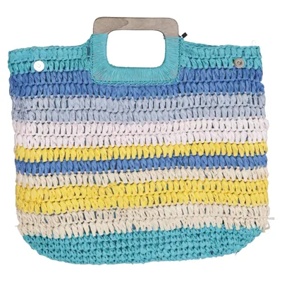 Strandtaske (Blå, Gul, Flerfarvet)