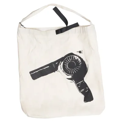 Sac en toile (Beige, Noir) de Bag-all Coton, Polyester recyclé