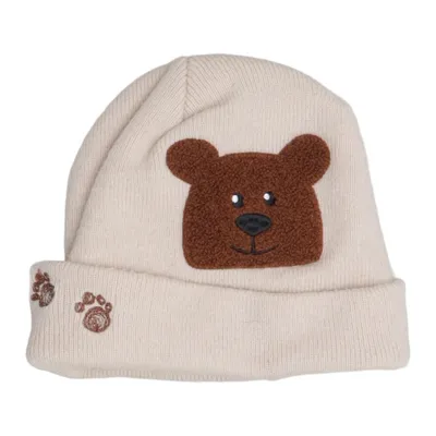 Bonnet (Beige, Marron) de Pusblu Acrylique