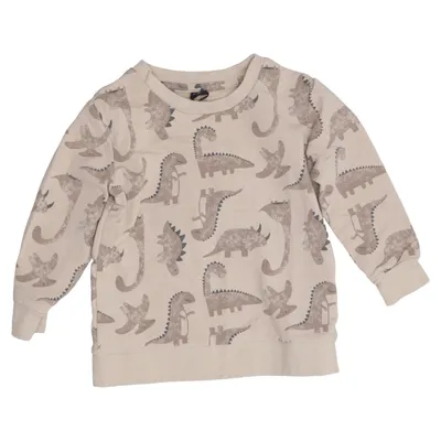 Sweatshirt (Beige, Bruin) van Mini Katoen, Elastaan