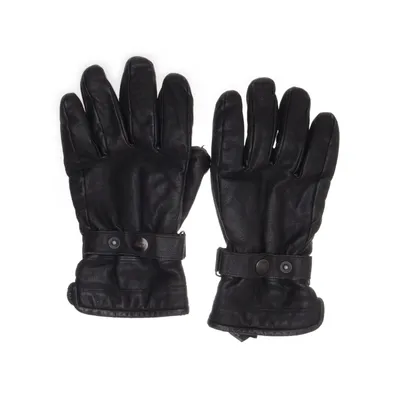 Leather gloves (Black) from P2 Polyester