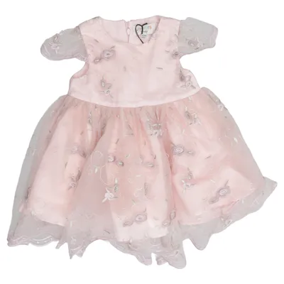 Flower girl dress (Pink) from Juniors Cotton, Metallic fiber, Polyamide, Polyester