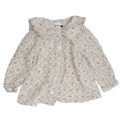 Blouse (Blanc, Multicolore) de H&M Coton