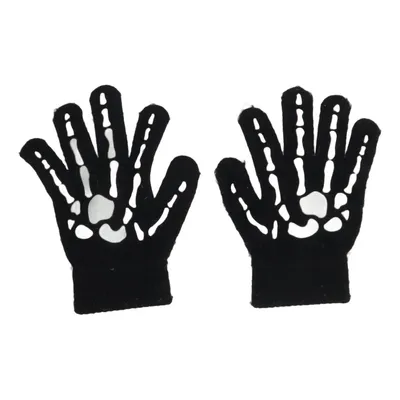 Handschoenen (Zwart, Wit) van Åhléns Acryl, Elastaan, Polyester
