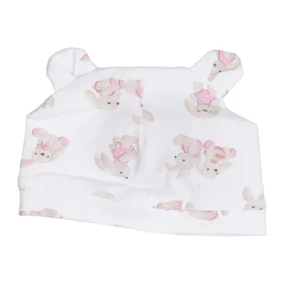 Beanie (Wit, Meerkleurig) van Mayoral Newborn Katoen, Elastaan