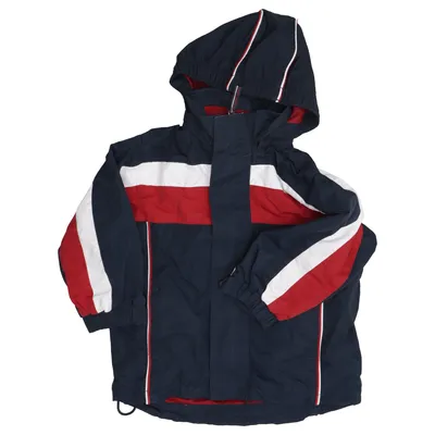 Outdoorjakke (Blå, Rød, Hvid) fra Out Wear by Lindex Bomuld, Polyamid, Polyester