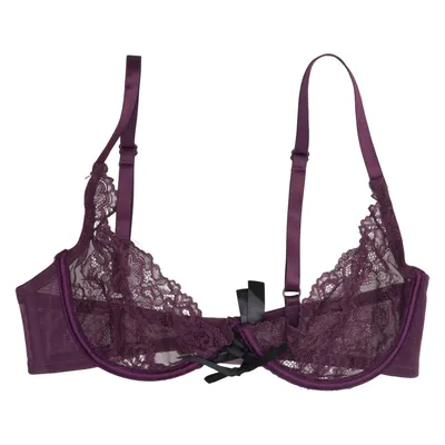 Bra (Purple) from Private Collection Elastane, Polyamide