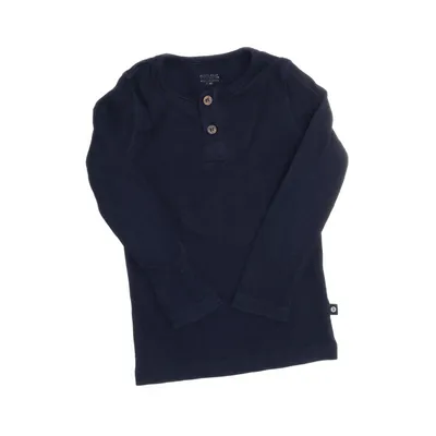 Henley T-shirt (Blå) fra POMPdeLUx Elastan, Økologisk bomuld