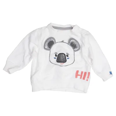 Sweatshirt (Wit, Meerkleurig) van Zara BabyBoy Katoen, Elastaan