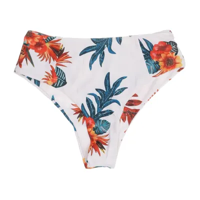 Bikiniunderdel (Vit, Flerfärgad) från Zaful Elastan, Polyester