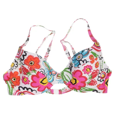 Haut de bikini (Blanc, Multicolore) de Panos Emporio Élasthane, Polyamide