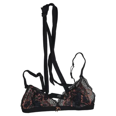 Bralette (Black, Brown) from Britney Spears Elastane, Polyamide