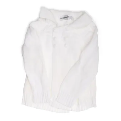 Cardigan (Blanc) de Powell Craft Coton