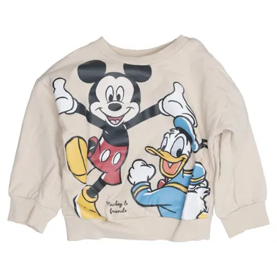 Sweatshirt (Beige, Meerkleurig) van Disney Baby Elastaan, Organisch katoen