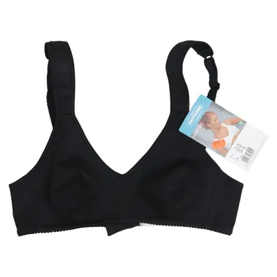 Brassière (Noir) de Naturana Coton, Élasthane