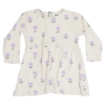 Klänning (Beige, Lila) från Rikiki Bomull, Elastan