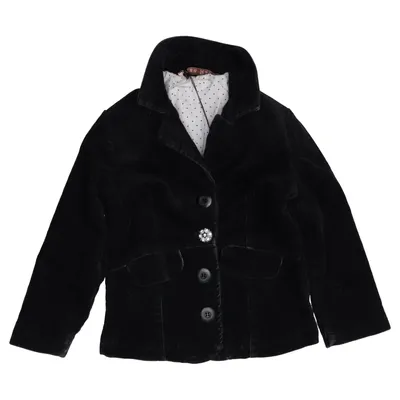 Blazer (Zwart) van Lisa Rose Katoen, Elastaan