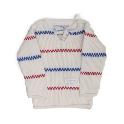 Tröja (Vit, Blå, Röd) från Käringötröjan Bomull