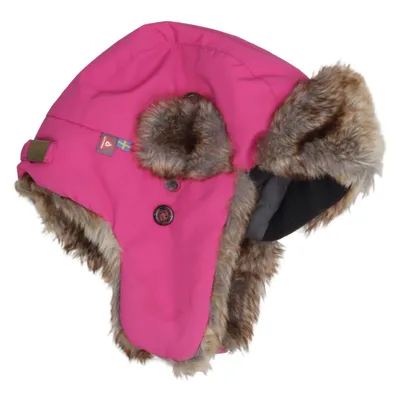 Trapper hat (Pink, Brown) from Isbjörn Acrylic, Polyamide, Polyester