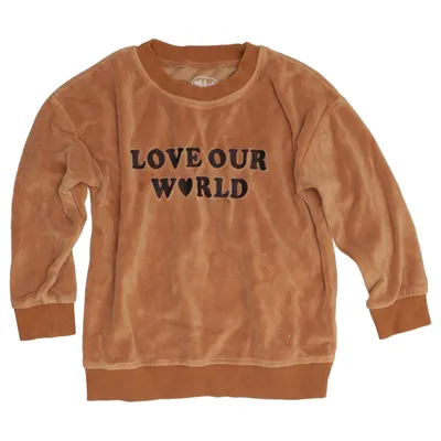 Sweatshirt (Marron) de Milly & Willy Coton, Polyester