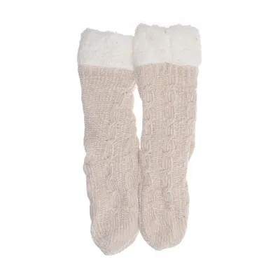 Støvlestrømper (Beige) fra Cuddly Socks by Taubert