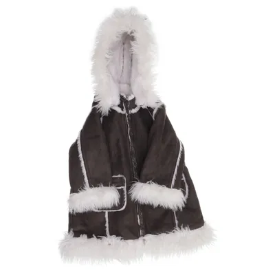 Veste en peau de mouton retournée (Marron, Blanc, Multicolore) de Baby Baby Polyester