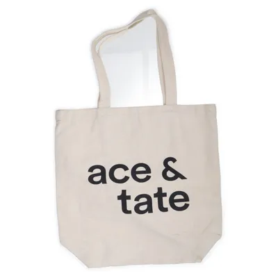 Tygpåse (Beige, Svart) från Ace & Tate Återvunnen bomull