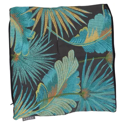 Housse de coussin (Noir, Bleu, Jaune, Multicolore) de Magma Coton, Lin, Polyester, Viscose