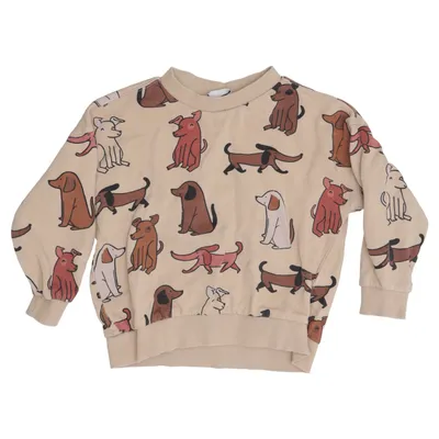 Collegetröja (Beige, Flerfärgad) från Mini Gina Tricot Bomull
