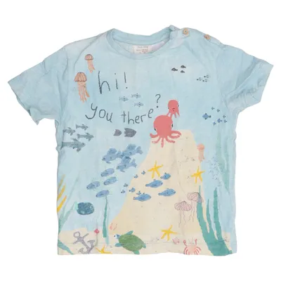 T-shirt (Blå, Flerfarvet) fra Zara Baby Bomuld