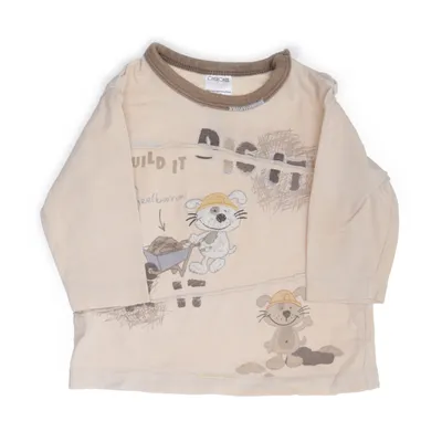 Långärmad t-shirt (Beige) från Cherokee Bomull, Elastan