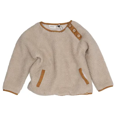 Fleece trui (Nmnraven Ls Sherpa Card) van Lil' Atelier Organisch katoen, Gerecycled polyester