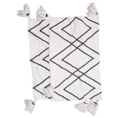 Pudebetræk (Beige, Sort) fra H&M Home Bomuld, Polyester