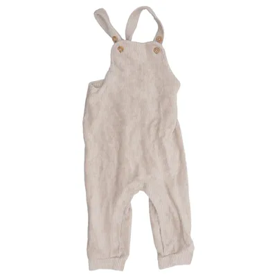 Tuinbroek (Beige) van Lindex Newborn Katoen, Elastaan, Polyester