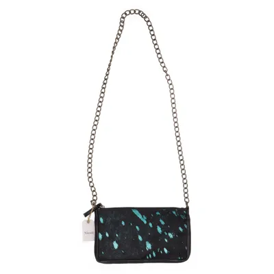 Shoulder-bag (Black, Turquoise) from Nicoli
