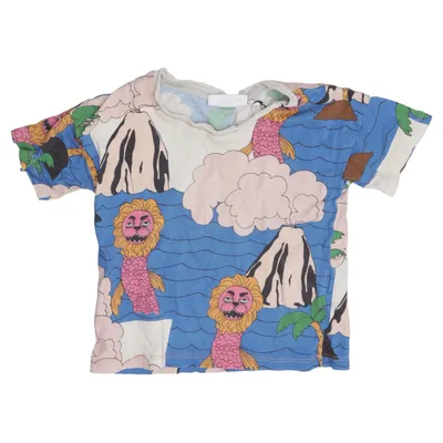 T-shirt (Bleu, Multicolore) de Mini Rodini Coton biologique