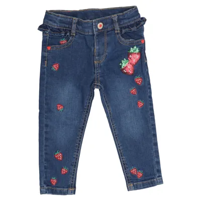 Spijkerbroek (Blauw, Rood, Groen) van Original Marines Katoen, Polyester