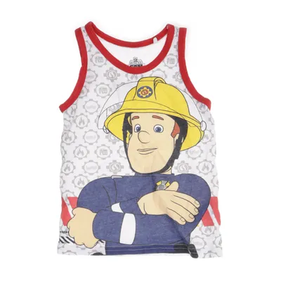 Linne (Vit, Flerfärgad) från Fireman Sam Bomull