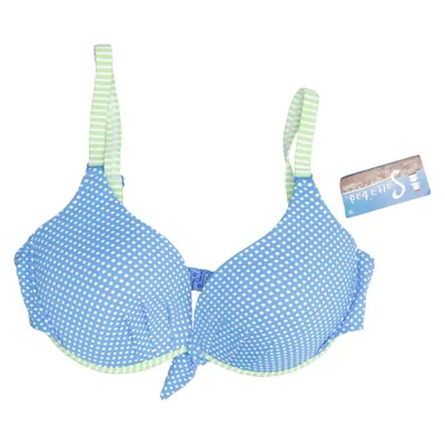 Bikinioberteil (Blau, Grün, Weiß) von Saltabad Elasthan, Polyamid