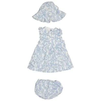 Set (White, Blue) from Petit Bateau Cotton