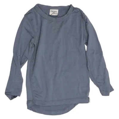 Long sleeve T-shirt (Blue) from Kuling Wool