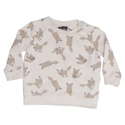 Sweatshirt (Beige) from Mini Cotton, Elastane, Polyester