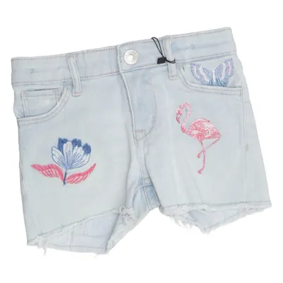 Denim shorts (Blauw, Meerkleurig) van Michelle Morin x H&M Katoen, Polyester, Elastaan
