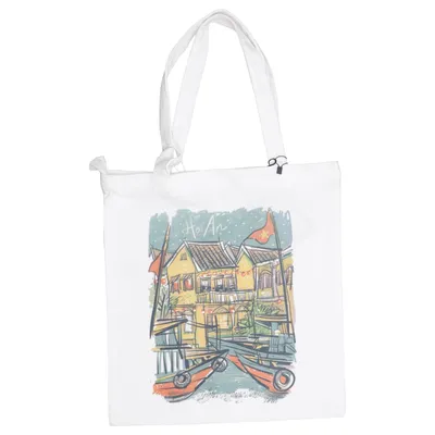 Canvas bag (White, Multicolored) from Fashion